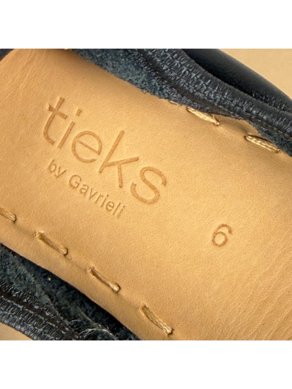Tieks Leather Ballet Flats Womens 6 Matte Black Foldable Casual Comfort Slip On - Picture 8 of 9